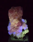 1.9cms RHODOCHROSITE FLUORITE PYRITE CRYSTAL RHOMBOHEDRAL SUPER MINIATURE RB302