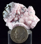 3.9cms RHODOCHROSITE ROSETTE PYRITE QUARTZ PERU PINK CRYSTALS MINERAL RB403