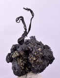 3.2cms NATIVE SILVER WIRES PERU ACANTHITE PYRITE UCHUCCHACUA MINE HB248