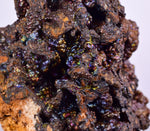7.6cms GOETHITE BOTRYOIDAL IRIDESCENT CRYSTALS PERU IRON NEW FIND MINERAL ZB32