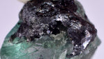 2cms GEOCRONITE GREEN FLUORITE CRYSTAL PERU MILPO ATACOCHA PERU SHINY KB37