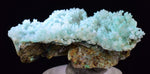 4cm SHATTUCKITE ON SELENITE PICKERINGITE CRYSTAL BI COLOR PERU CHRYSOCOLLA  TB69