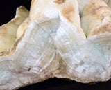19cms BLUE STRONTIANITE ARAGONITE BOTRYOIDAL CRYSTAL PERUMAR TRANSLUCENT CB162