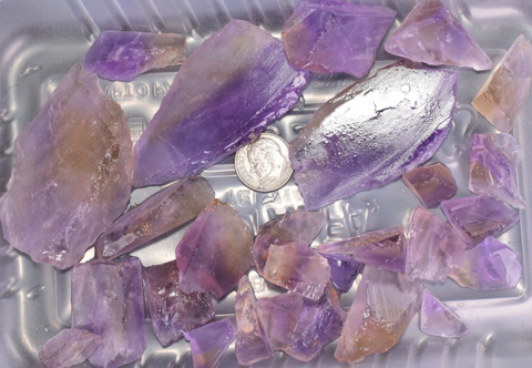 170grs. AMETRINE QUARTZ CITRINE AMETHYST CRYSTAL BOLIVIA JEWELRY EB49