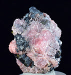 3.3cms RHODOCHROSITE GALENA PYRITE CHINA CRYSTAL RHOMBOHEDRAL MINIATURE RB658