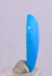 4cts GEM SILICA CHRYSOCOLLA CABOCHON LILY MINE PERU ROYAL BLUE COLOR  BB353