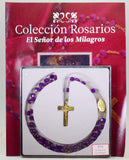 SEÑOR DE LOS MILAGROS LORD OF MIRACLES ROSARY BEADS SYNTHETIC BOOK  PERU JB5
