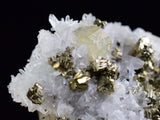3.8cms APATITE QUARTZ PYRITE DICKITE SCHEELITE ? PERU HUANZALA AB79