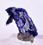 2.3cm GEM AZURITE CRYSTALS TSUMEB NAMIBIA ON MATRIX ROYAL BLUE SHARP SHINY UB239