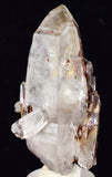 6.4cms HEMATOID QUARTZ DOUBLY TERMINATED GOETHITE MINERAL SPECIMEN PERU QB112