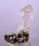 4.2cms GEM QUARTZ SCEPTER NATURAL CHLORITE INCLUDED PHANTOM CRYSTAL PERU  QB28