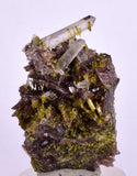 3.6cms PREMIUM EPIDOTE AXINITE QUARTZ CRYSTALS PERU AESTHETIC COLLECTOR CB137