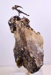 9.5cm NATIVE SILVER WIRES PERU UCHUCCHACUA MINE PYRITE PROUSTITE MANGANITE HB163