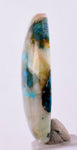 36.5cts  GEM SILICA CHRYSOCOLLA SCENIC LILY MINE PERU CABOCHON PENDANT BB318