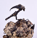 9.5cm NATIVE SILVER WIRES PERU UCHUCCHACUA MINE PYRITE PROUSTITE MANGANITE HB163