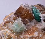 9.8cms DRUZY CHRYSOCOLLA MALACHITE QUARTZ LILY MINE PERU COPPER MINERAL DB54