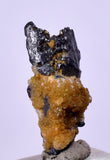 1.4cms ACANTHITE QUARTZ CRYSTALS MINERAL SPECIMEN PERU COLLECTOR HB115