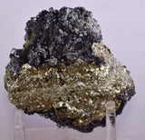 10cms PYRITE CUBIC GALENA BOURNONITE PERU CRYSTALS MINERAL SPECIMEN MB135