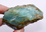 265 Grams GEM BLUE OPAL PERU ROUGH SCENIC SEASCAPE MINERAL SPECIMEN OB106