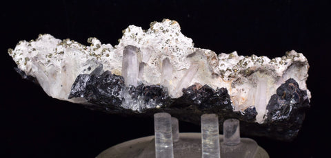 14cms PYRITE QUARTZ  CALCITE SPHALERITE SHINY CRYSTALS MINERAL COLLECTOR MB84
