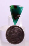 5carats GEM SILICA CHRYSOCOLLA CABOCHON CHALCEDONY LILY MINE PERU SCENIC BB145