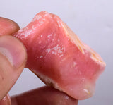 14.1 grams GEM PINK OPAL PERU ROUGH CORAL COLOR TRANSLUCENT MINERAL PB18