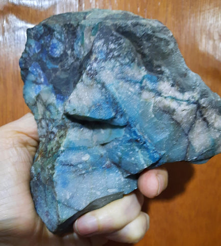 14cm NATURAL SCULPTURE IT LOOKS LIKE PICASSO ? AZURITE MALACHITE PERU QB118F