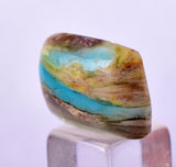 7ct GEM BLUE OPAL SCENIC CABOCHON PERU SEASCAPE PENDANT JEWELRY BB345