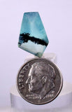 4.5cts GEM SKY BLUE OPAL FACETED PERU SHINY CLEAR JEWELRY OLD STOCK  BB93