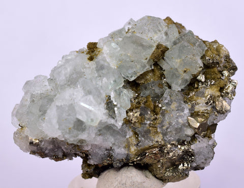 6.2cms PYRITE CUBIC FLUORITE QUARTZ PERU SHINY CRYSTALS MINERAL COLLECTOR MB142