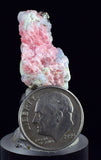 2.5cms RHODOCHROSITE PYRITE FLUORITE CHINA CRYSTAL RHOMBOHEDRAL MINIATURE RB641