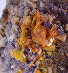 10cms GEM WULFENITE FLUORITE MIMETITE CRYSTALS ALAMO ARIZONA USA MINERAL YB39