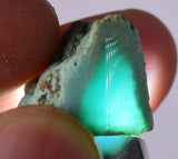 23.5ts GEM SILICA CHRYSOCOLLA  LILY MINE PERU CHALCEDONY QUARTZ POLISHED BB367