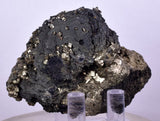6cms PYRITE PYRRHOTITE PERU SHINY CRYSTALS SAMPLE MINERAL SPECIMEN MB66