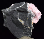 4.3cms RHODOCHROSITE QUARTZ CALCITE CRYSTALS JORDANITE (?) GALENA PERU RB504