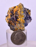 3.4cms GEM RARE WULFENITE FLUORITE MINI CRYSTALS ALAMO ARIZONA USA YB52