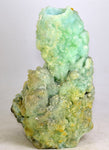 22cm MELANTERITE VOLCANO HOLE INSIDE STALACTITE CHALCANTHITE CRYSTAL PERU  FB77