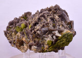 9.7cms AXINITE EPIDOTE QUARTZ GARNET CRYSTALS PERU AESTHETIC COLLECTOR AB244