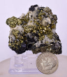 4.1cms APATITE QUARTZ PYRITE CRYSTALS PERU HUANZALA AB246