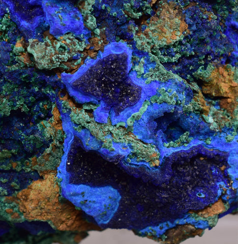 13cms AZURITE MALCHITE CRYSTALS PERU MINERAL SPECIMEN CUSCO UB138