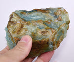 265 Grams GEM BLUE OPAL PERU ROUGH SCENIC SEASCAPE MINERAL SPECIMEN OB106