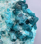 13.5cms GREEN CHALCANTHITE CRYSTAL LAB GROW MINERAL SPECIMEN PERU FB63