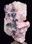 5.9cms RHODOCHROSITE QUARTZ CALCITE CRYSTALS JORDANITE (?) GALENA PERU RB505