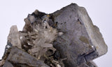 8.2cms GALENA QUARTZ PYRITE CRYSTAL CUBIC PERU MINERAL SPECIMEN  GB16