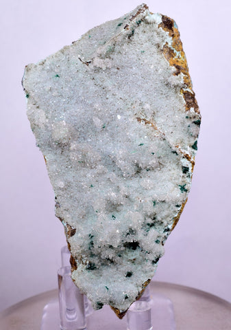 8cms DRUZY CHRYSOCOLLA QUARTZ ATACAMITE CRYSTALS PERU MINERAL SPECIMEN DB79