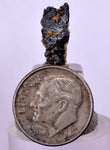 1.4cms ACANTHITE QUARTZ CRYSTALS MINERAL SPECIMEN PERU COLLECTOR HB115