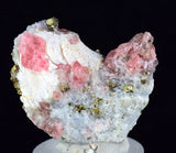3.2cms RHODOCHROSITE QUARTZ PYRITE CHINA CRYSTAL RHOMBOHEDRAL MINIATURE RB660