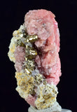 3.3cms RHODOCHROSITE FLUORITE PYRITE CRYSTAL RHOMBOHEDRAL SUPER MINIATURE RB295