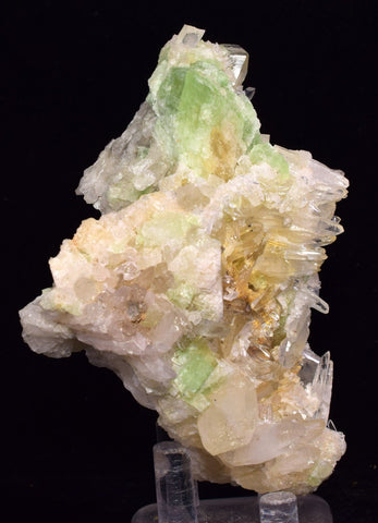 8.5cms AUGELITE CRYSTAL PERU DARK GREEN BRIGHT NEEDLE QUARTZ PASTO BUENO AB179