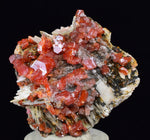 3.6cm VANADINITE CRYSTAL BARITE MIBLADEN MOROCCO MINIATURE MINERAL SPECIMEN WB21